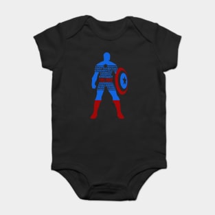 My Dad My Hero Superhero Dad Gift Baby Bodysuit